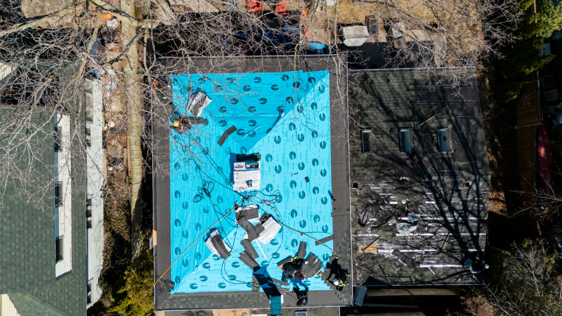 Burlington Roof Repair - Aerial View 1
