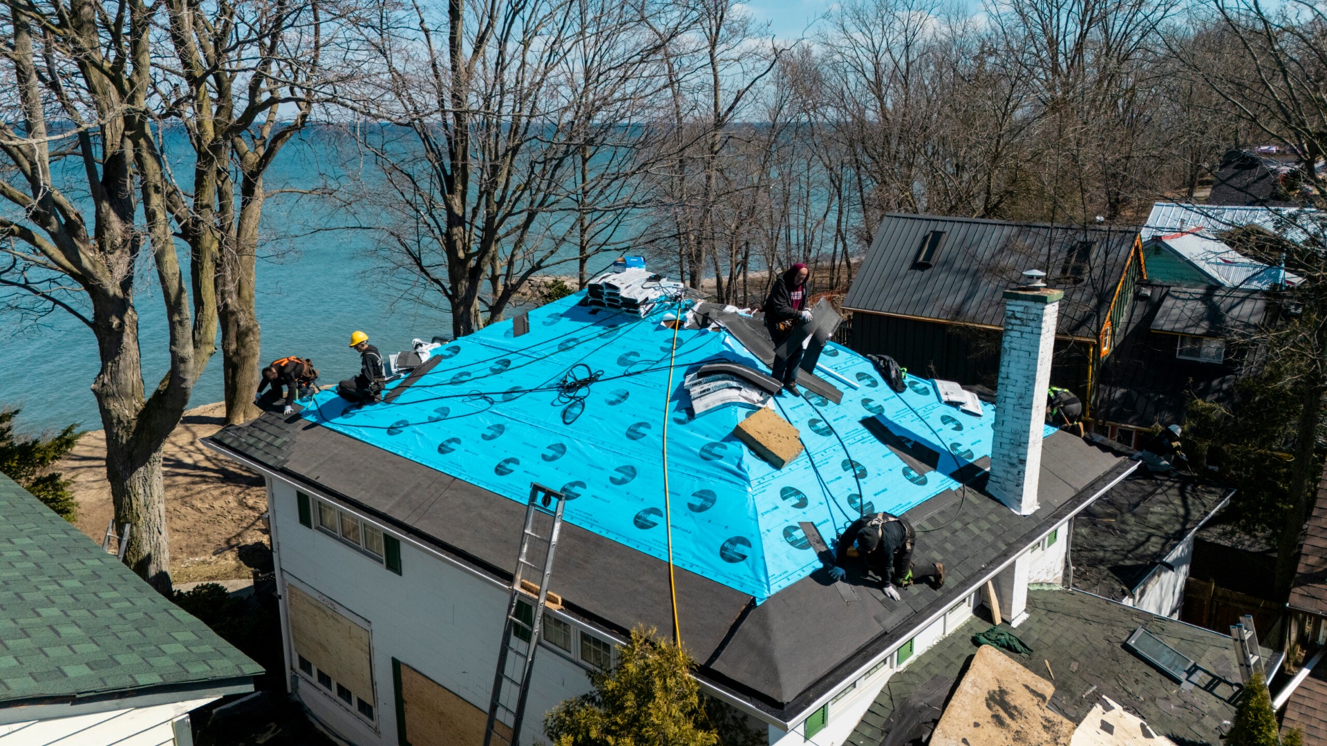 Burlington Roof Repair - Aerial View 3